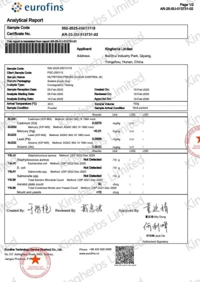 Microbiological Test Compliance Report - ZAC Biotech Co., Ltd.
