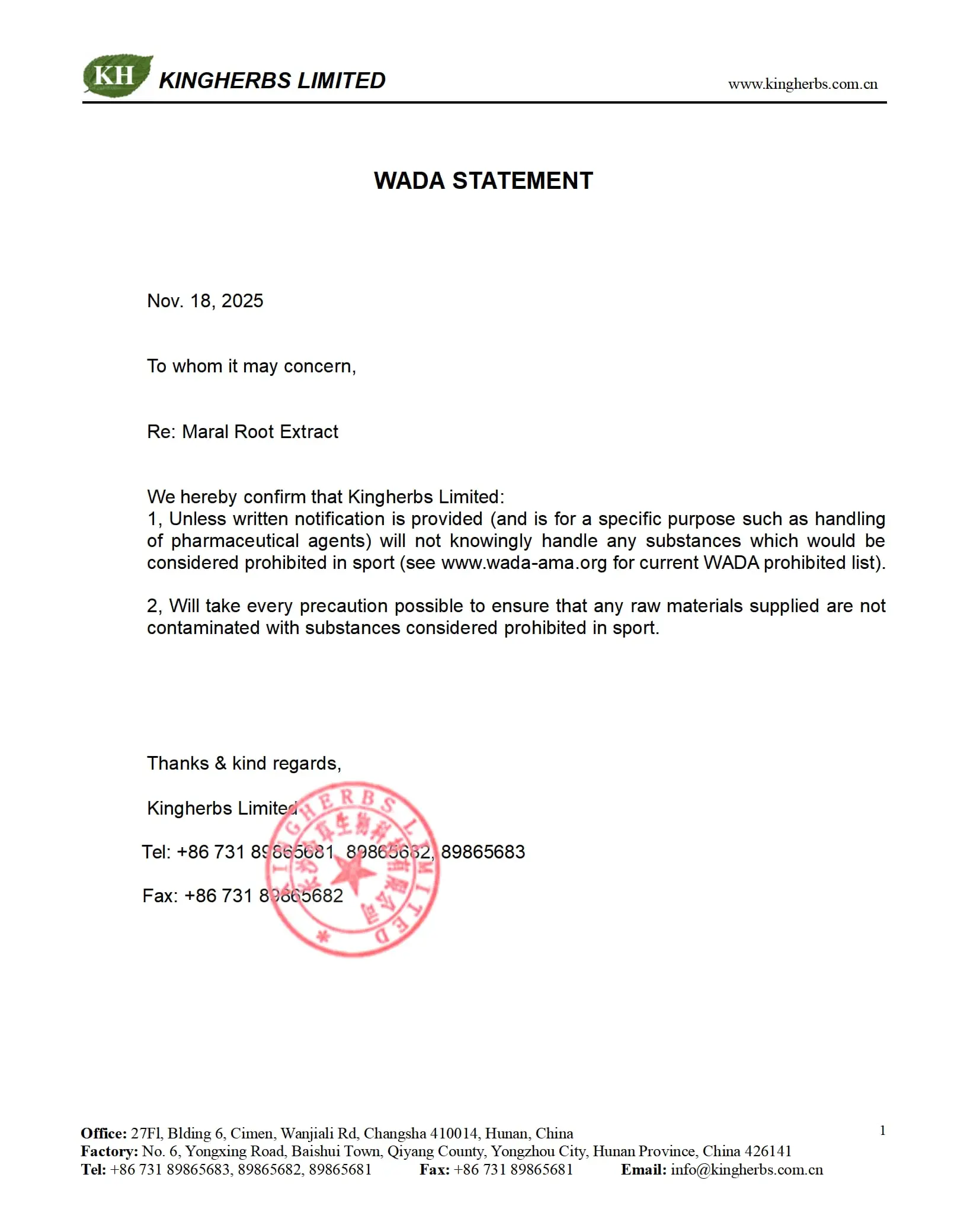 Pesticide Residue Free Certificate - ZAC Biotech Co., Ltd.